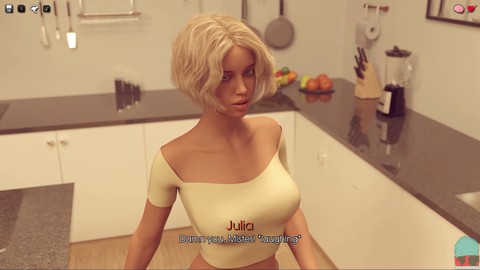 My pleasure series featuring a big-boobed mom in a visual novel gameplay  My pleasure series featuring a big-boobed mom in a visual novel gameplay