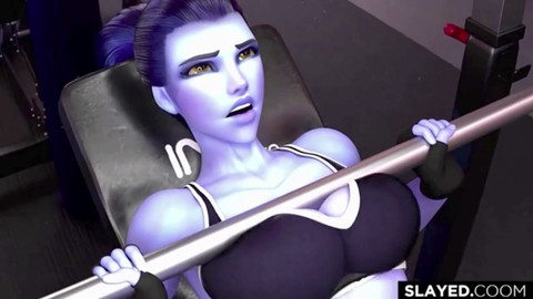 3d 애니, 일하는, 육덕 엉덩이 애널