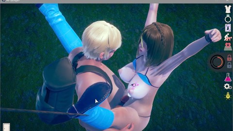 Samus disfruta siendo atada con cuerdas de amor en bikini - AI SYOUJYO [Juego porno 3D] EP.dieciocho