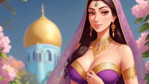 Indische Stiefmutter in 3D-Hentai wird von heißen jungen Mädchen verführt und verwöhnt