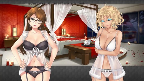 La partie 7 de "HuniePop 2 - Dual Encounter" de LoveSkySan : Des belles affamées en lingerie