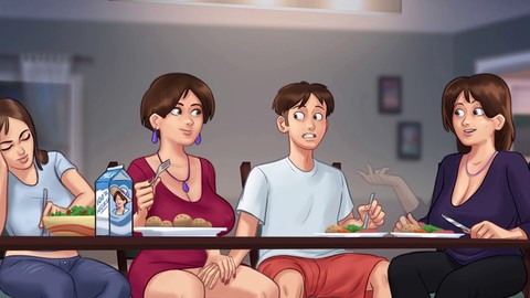 Scenario di gioco Summertime Saga con sesso animato e fantasie di cartoni animati hot