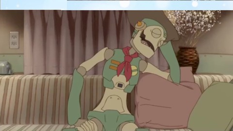 Una bellezza asiatica trasformata in un robot camgirl in un film erotico a cartoni animati