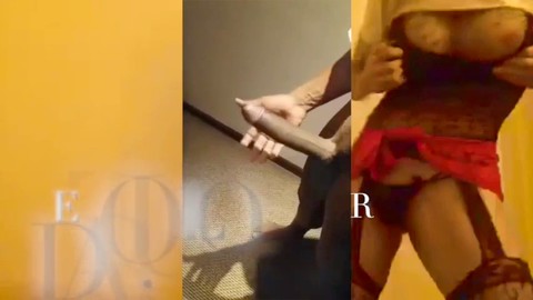 Tgirl en lencería sexy disfrutando de juegos orales y anales con un gran pene