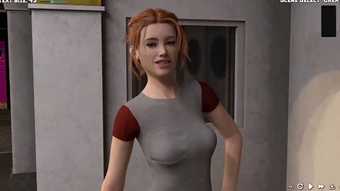 중년, hd 영상, 3d 애니
