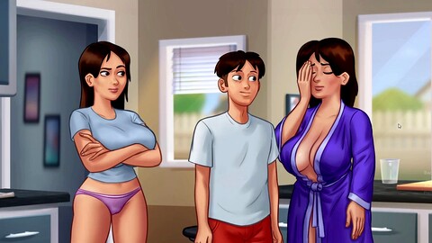 La zia sexy si diverte con i pezzi forti di Nambour nella saga estiva