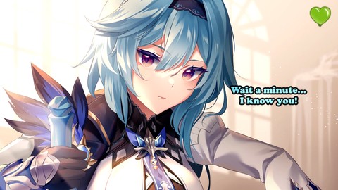 Eula di Genshin Impact ti domina con il suo enorme fondoschiena in questo manga JOI